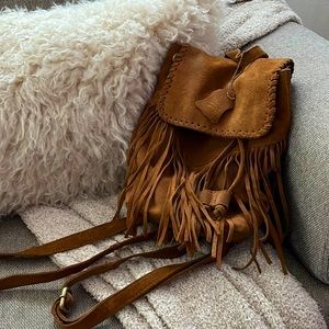 Genuine leather backpack